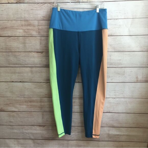 ZELOS COLOR BLOCK HIGH RISE LEGGINGS‎ - Picture 1 of 5